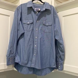 Big Smith 2XL denim western long sleeve button down Pearl snap